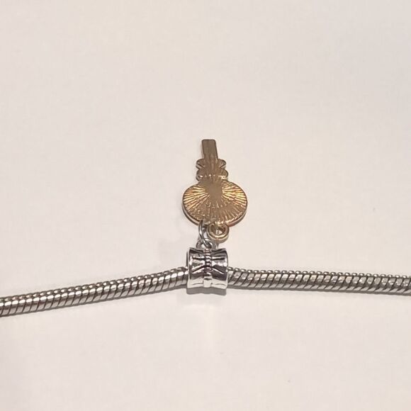 Silver Rainbow Lollipop Enamel Dangle Charm for Pandora Style‎ Bracelet - Picture 3 of 4